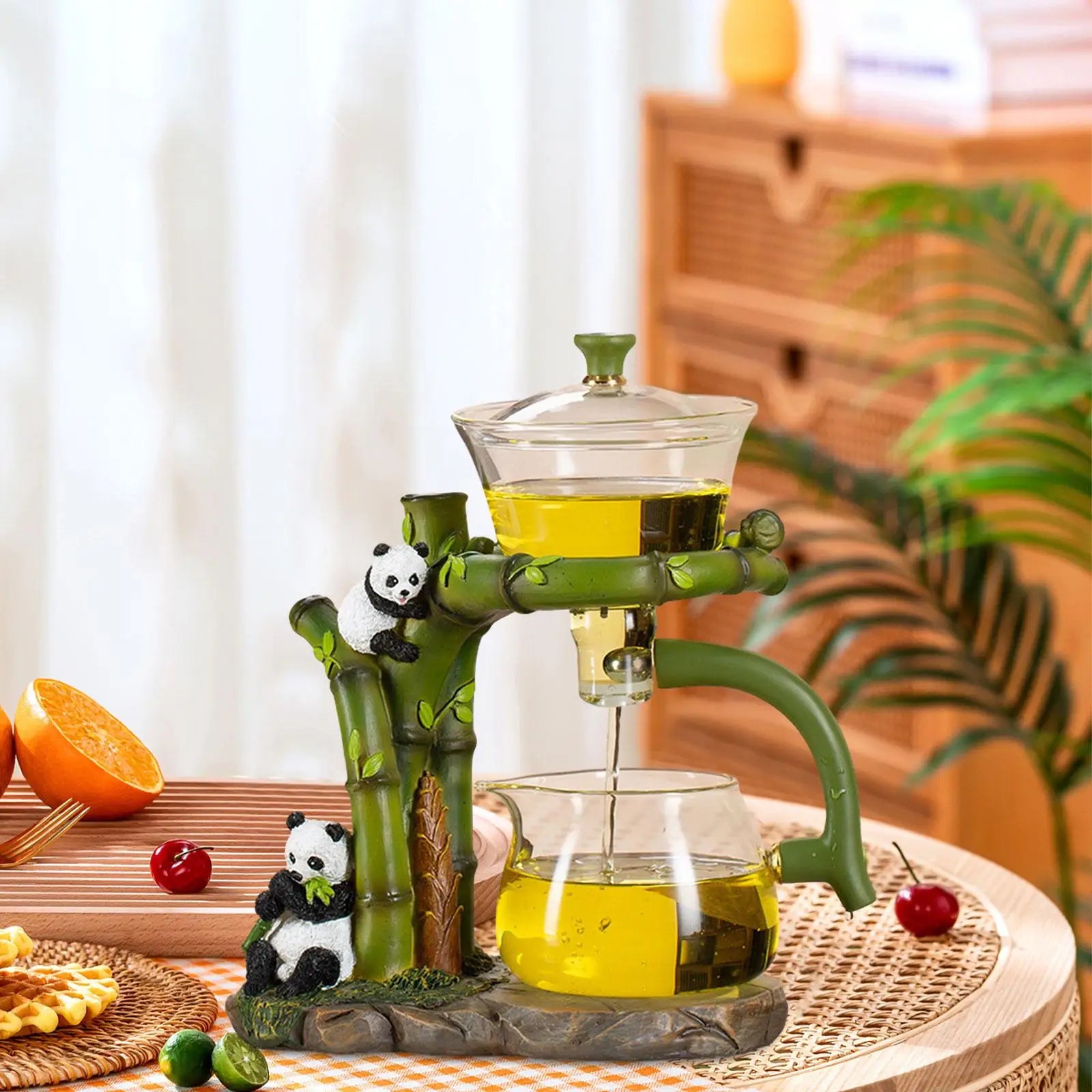 BrewBao | Panda Theepot Set - Keramische Grillige Theeset met Kopjes - Ideaal voor Theeliefhebbers & Geschenken