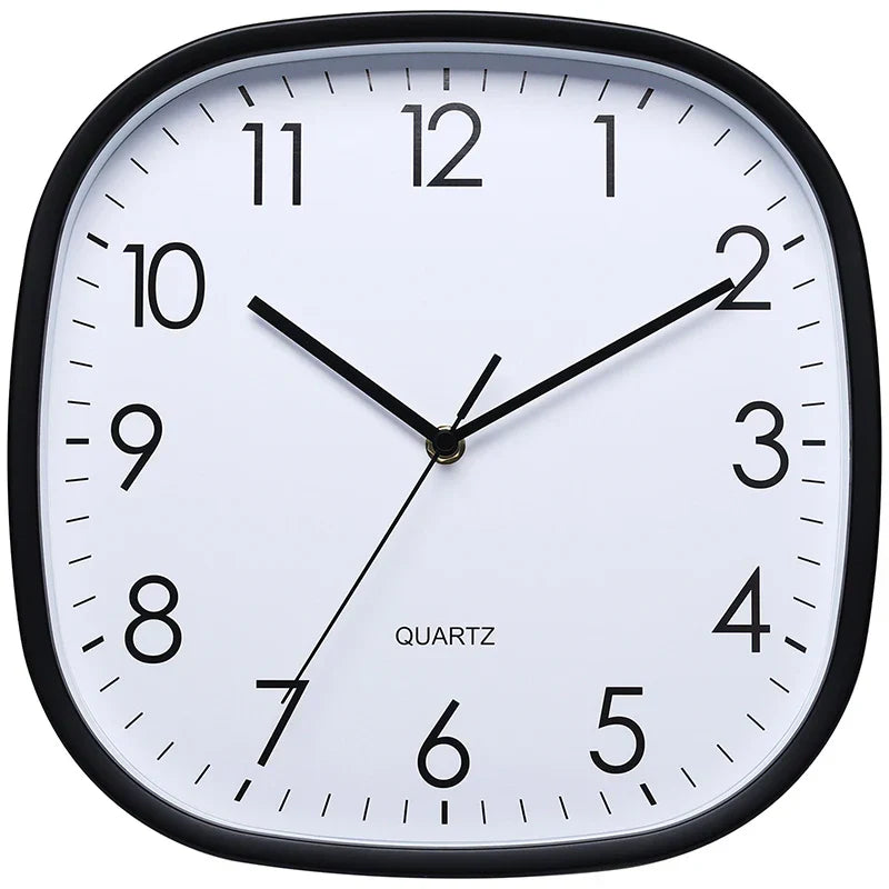 Chronix | Eenvoudige vierkante wandklok voor slaapkamer en woonkamer, moderne wanddecoratie