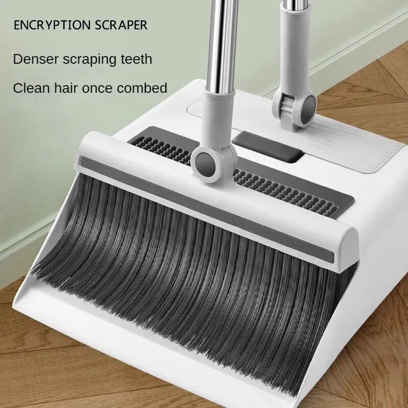 CleanTrio | 3-in-1 ruimtebesparende schoonmaakborstelset - compacte, multifunctionele schoonmaakborstels voor thuis