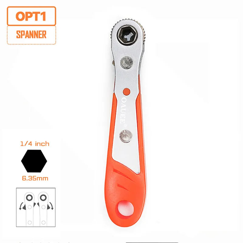 HexMate | Mini-hex-ratelsleutel – snel verstelbaar handgereedschap voor schroeven, bouten en krappe ruimtes