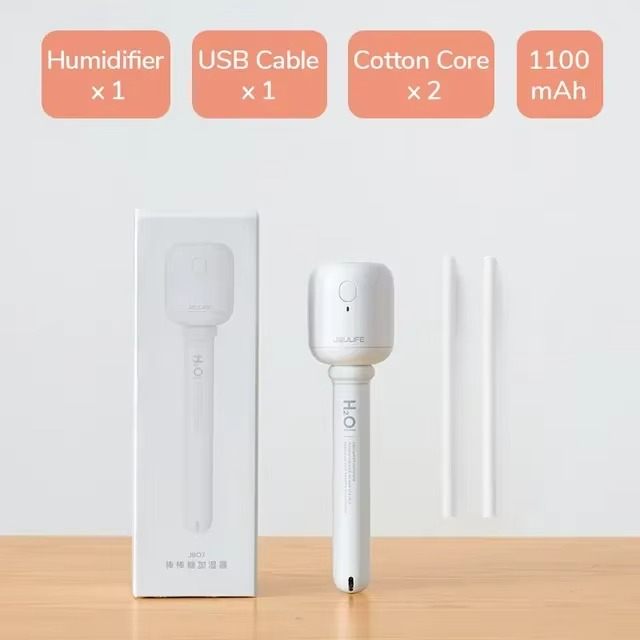 DipMist |  Mini draagbare USB luchtbevochtiger - reisklaar, luchtbevochtiger voor gebruik in kop of fles