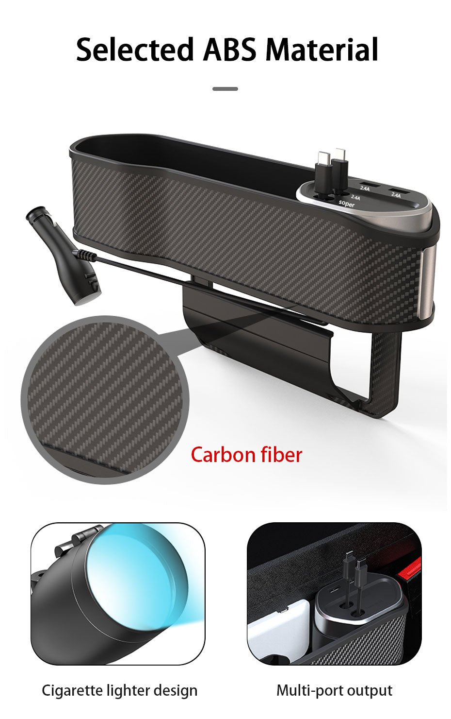 GapLock | Slimme autostoelvuller – Nooit meer gevallen voorwerpen