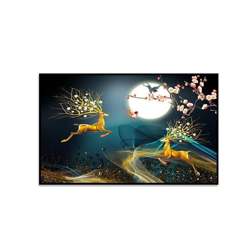 WallMuse | Decoratieve canvas afdekking voor elektriciteitskast – Kunstzinnig wandpaneel, verborgen schakelaar