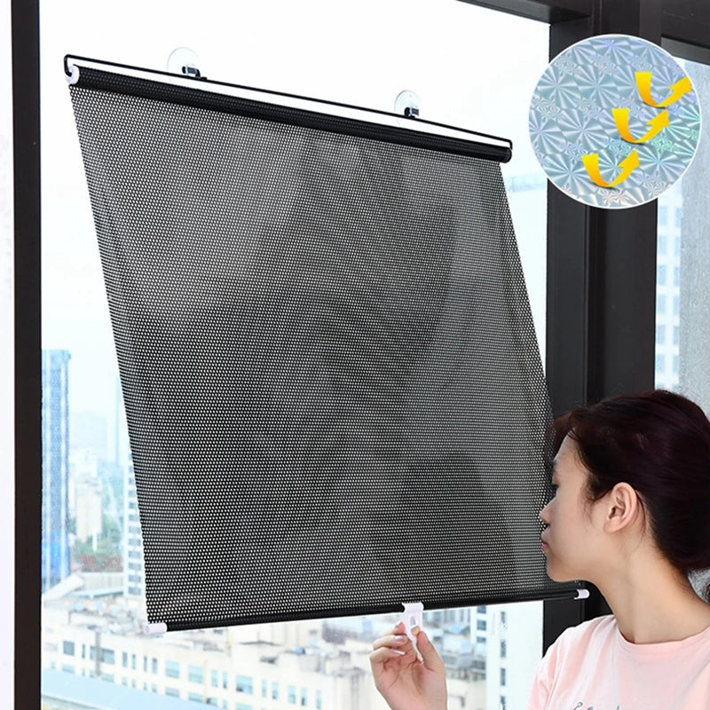 FlexTint | Oprolbaar Zonnescherm Rolgordijn - UV-bescherming Thermische Isolatie