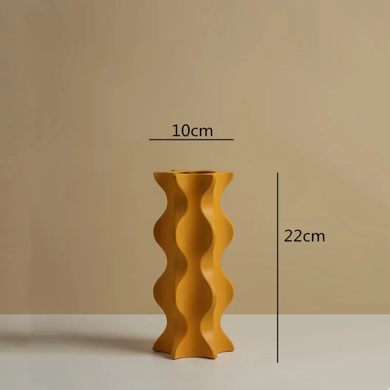 HexaFlora | Geometrische bloemenvaas van keramiek