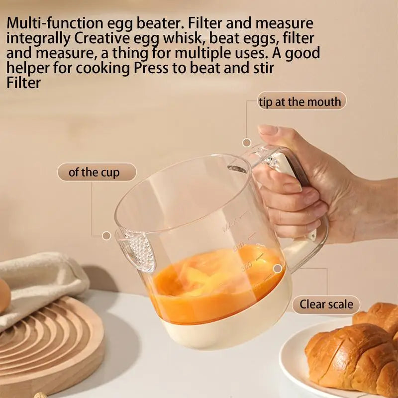 EggWhiz | Hand-Powered Portable Egg Scrambler – Quick, Easy, & Mess-Free Cooking Tool