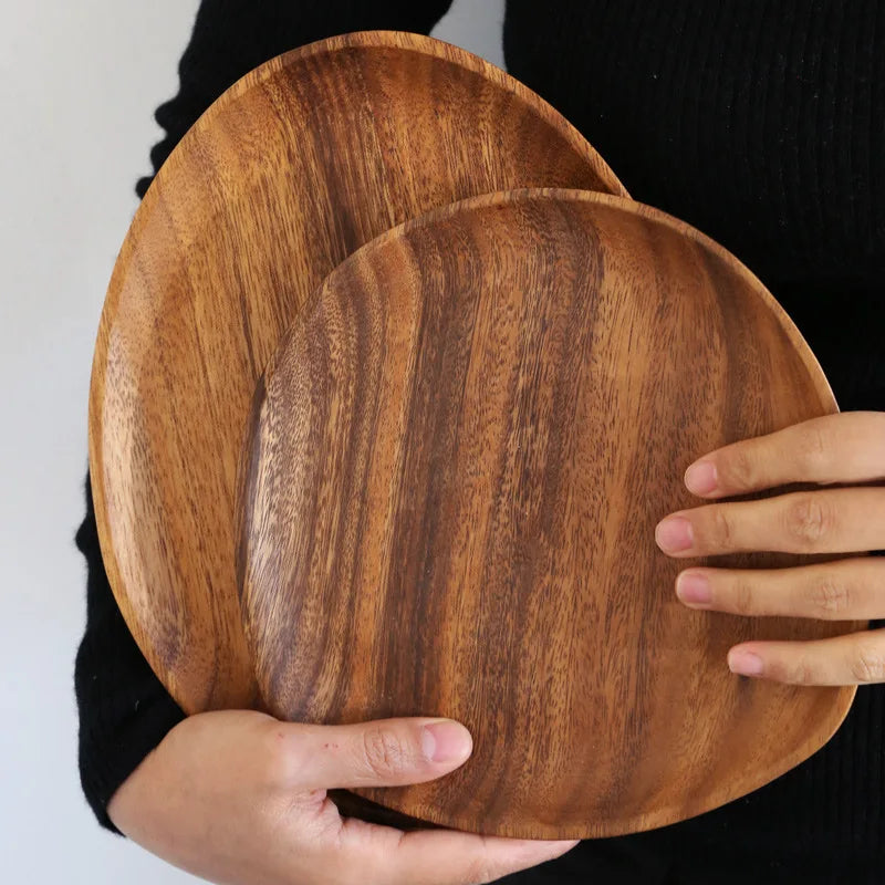 OakWare | Houten Borden – Eco-vriendelijk, Handgemaakte Wildwood Tafelware voor Serveren & Decoratie