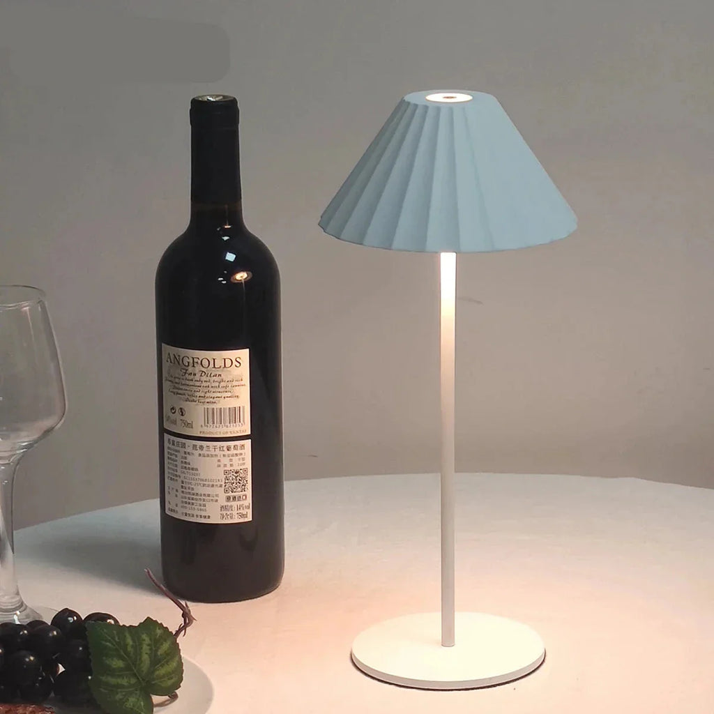 ChicLite | Elegante Scandinavische Aluminium LED Tafellamp - Draadloos, Oplaadbaar via USB