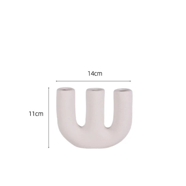 Lunova | Minimalistische Moderne Keramische Vaas - Tafel- & Schapdecoratie