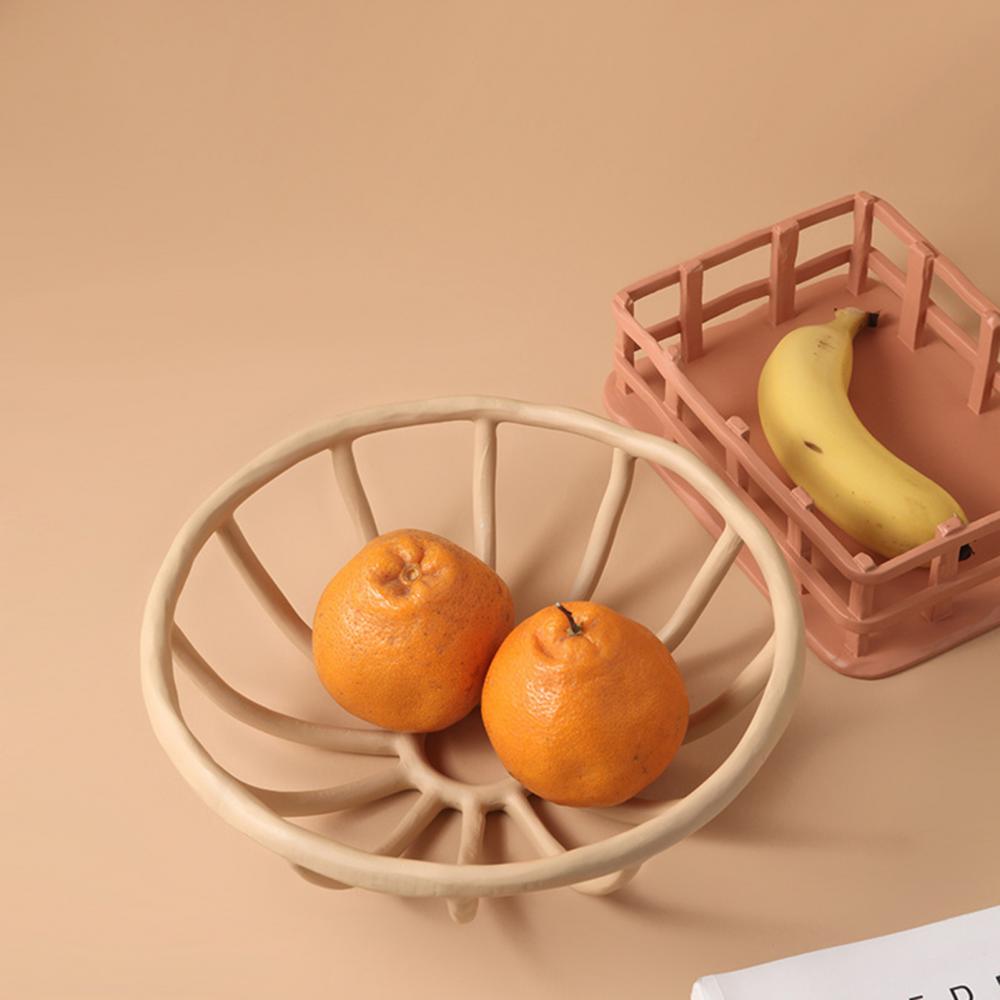 Frukta | Moderne decoratieve fruitschaal, lichtgewicht sculpturale opbergruimte voor op tafel