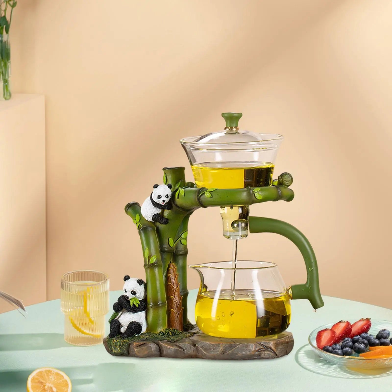 BrewBao | Panda Theepot Set - Keramische Grillige Theeset met Kopjes - Ideaal voor Theeliefhebbers & Geschenken
