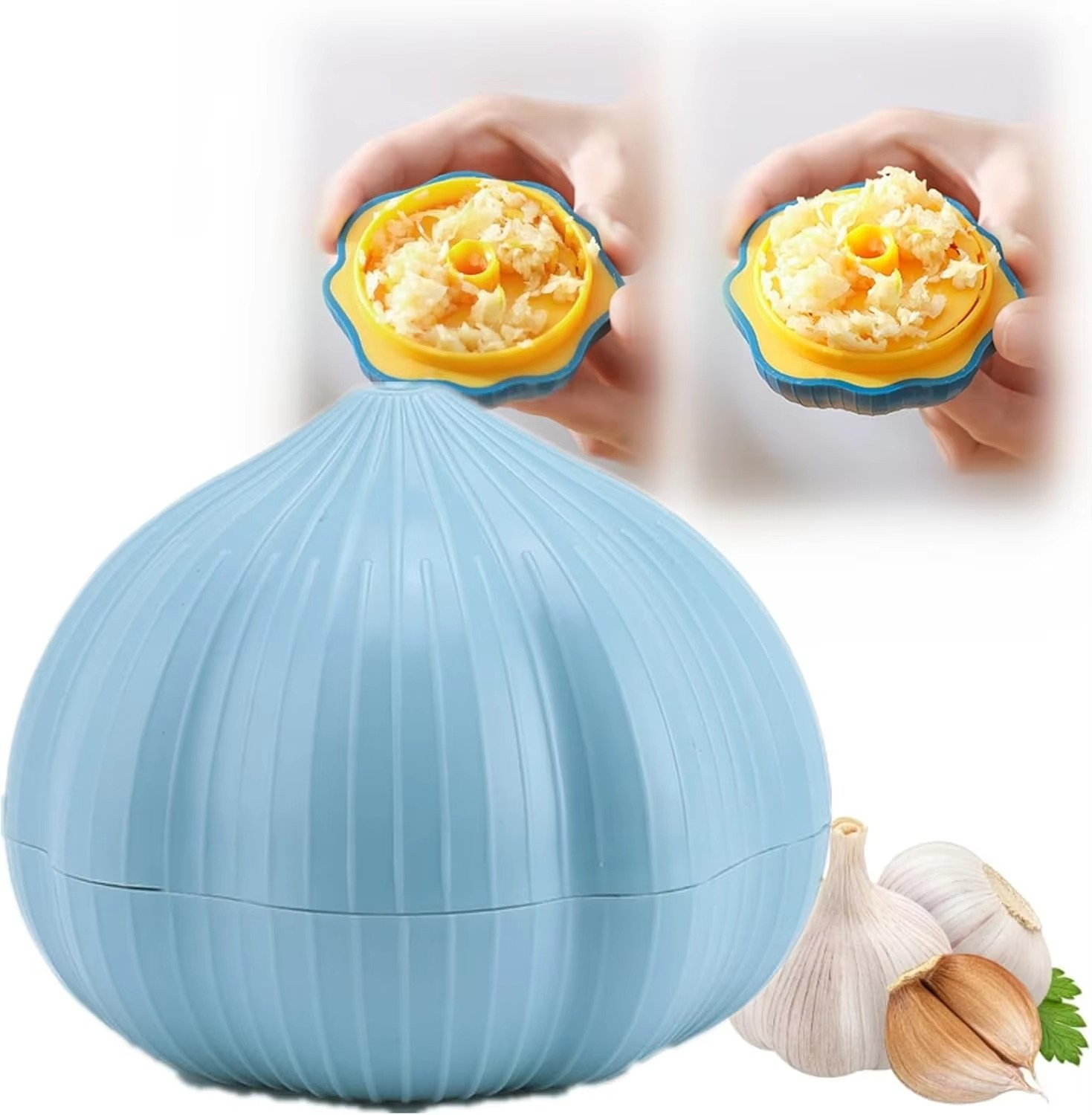 CloveCrush | Easy-Twist Knoflookpers - Voedsel-kwaliteit Plastic Knoflook Kruidnagel Vormige Breker & Snijder