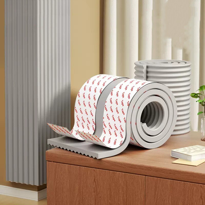 CushioStrip | Hoek- en randbescherming voor baby's - Zachte schuimrubberen anti-botsstrip