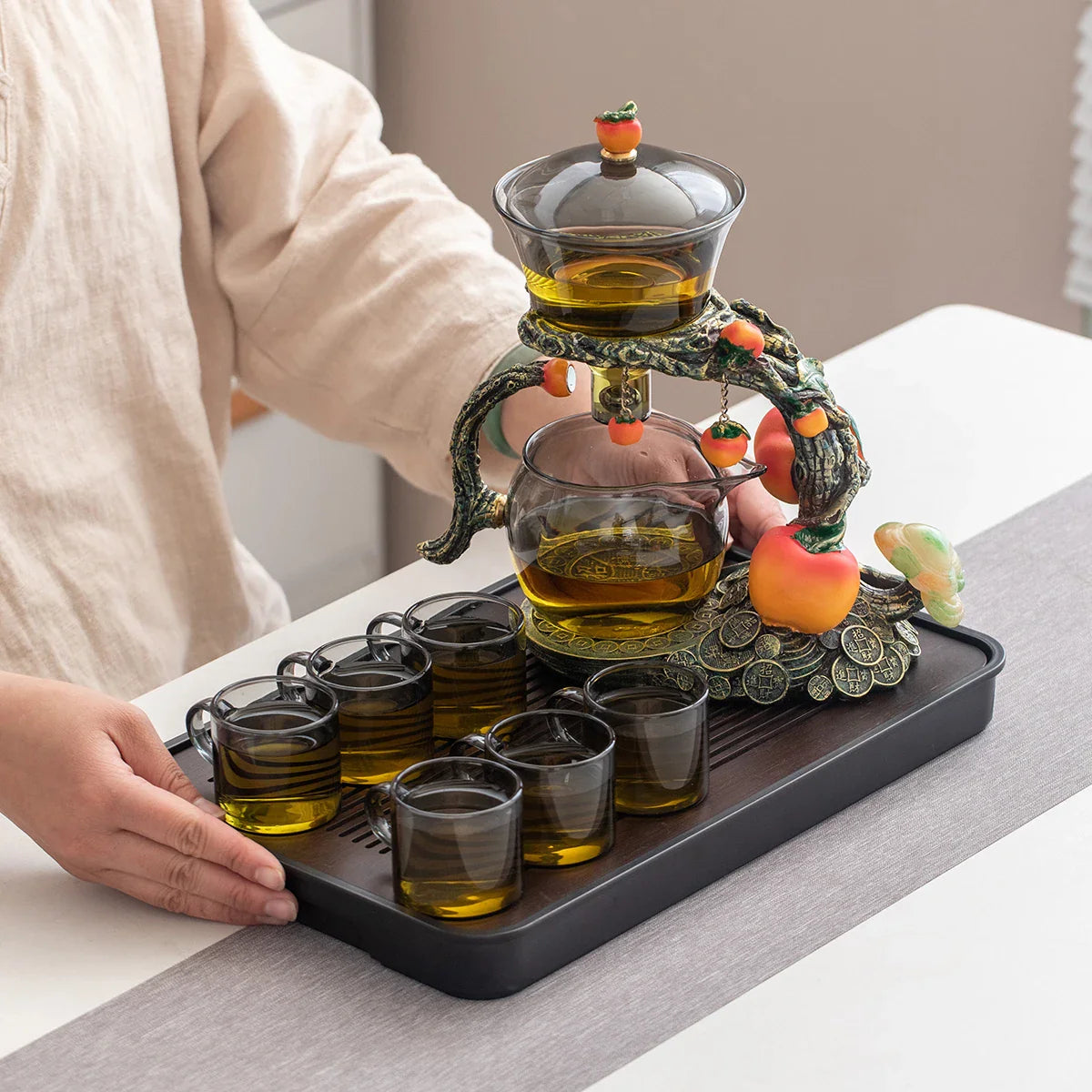 FortuneBrew | Fortune's Orchard Theepot thee-ei - Premium thee-ei met op fruit geïnspireerd ontwerp voor losse thee