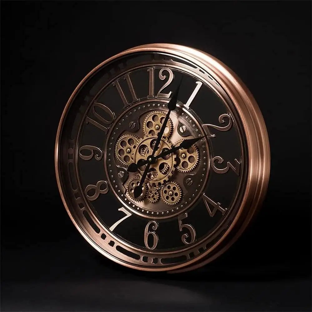 RegalTick | Vintage koperen wandklok - Elegant antiek ontwerp
