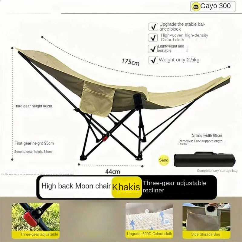 VistaLounger | Ligstoel voor buiten voor ontspanning op de camping, in de tuin en op het terras