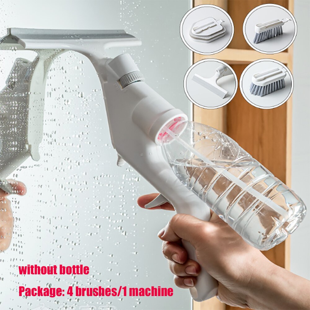 TotalClean | 4-in-1 multifunctionele schoonmaakborstel - zuigmond, spons, spleetmondstuk
