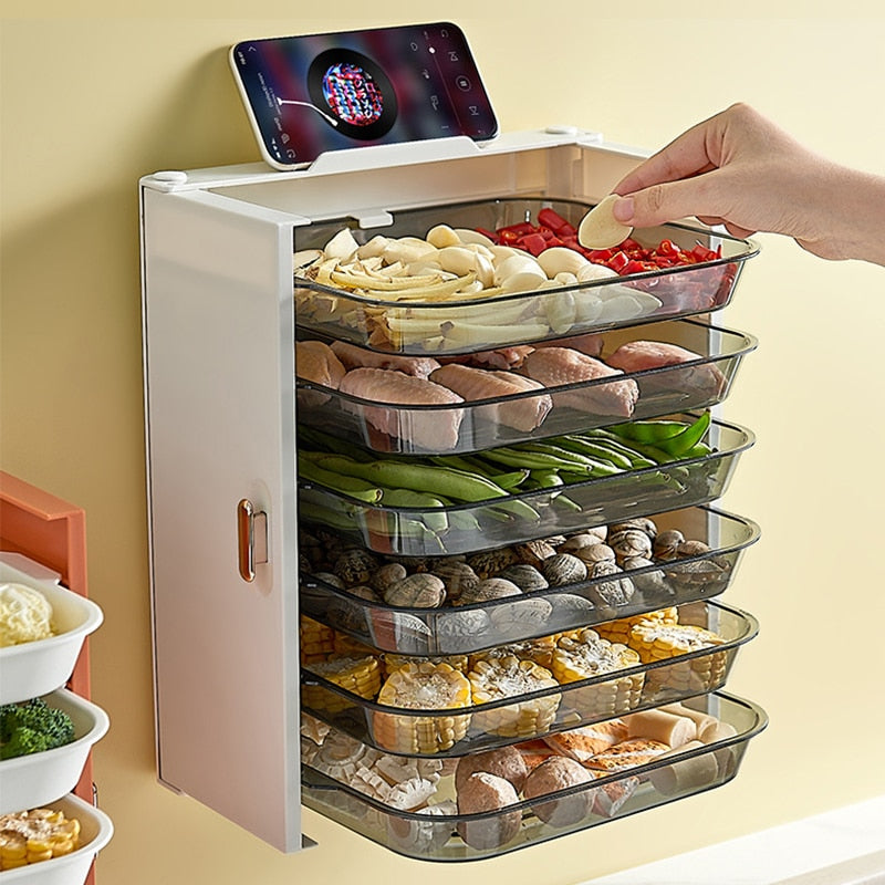 DishVault | 6-laags stapelbaar bordenrek – Compacte keukenorganizer voor serviesgoed