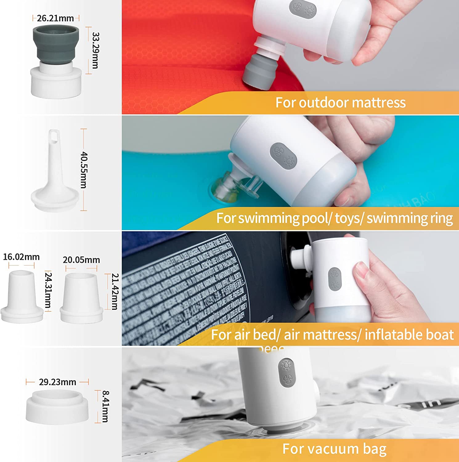 VoltAir | Mini Luchtpomp Power Bank - Draagbare Elektrische Opblazer, Multifunctioneel