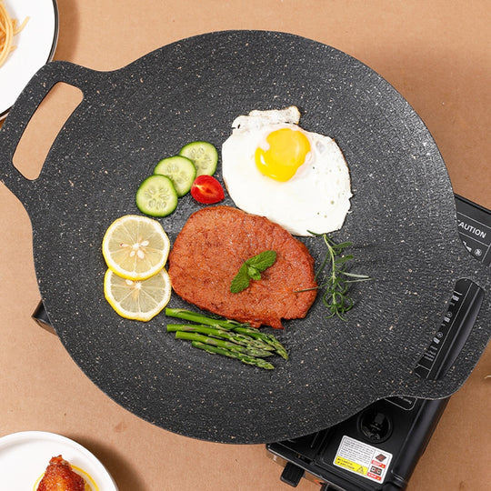 GrillaRock | Grillpan met antiaanbaklaag - geschikt voor inductie, rookvrij grillen