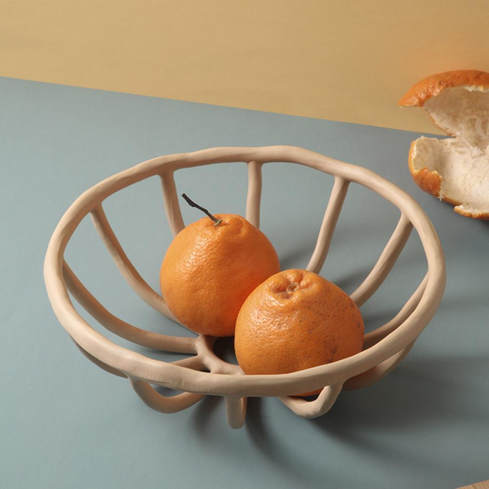 Frukta | Moderne decoratieve fruitschaal, lichtgewicht sculpturale opbergruimte voor op tafel