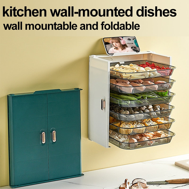DishVault | 6-laags stapelbaar bordenrek – Compacte keukenorganizer voor serviesgoed
