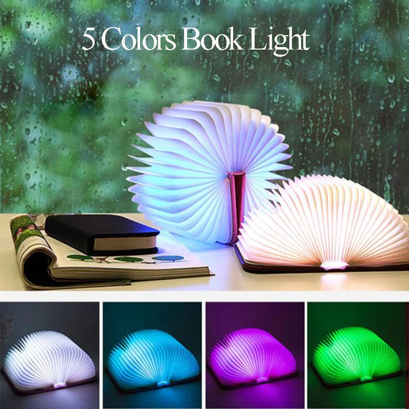 BookGlow | Opvouwbare boekenlamp - LED-bureaulamp, draagbaar & oplaadbaar, creatief nachtlampje