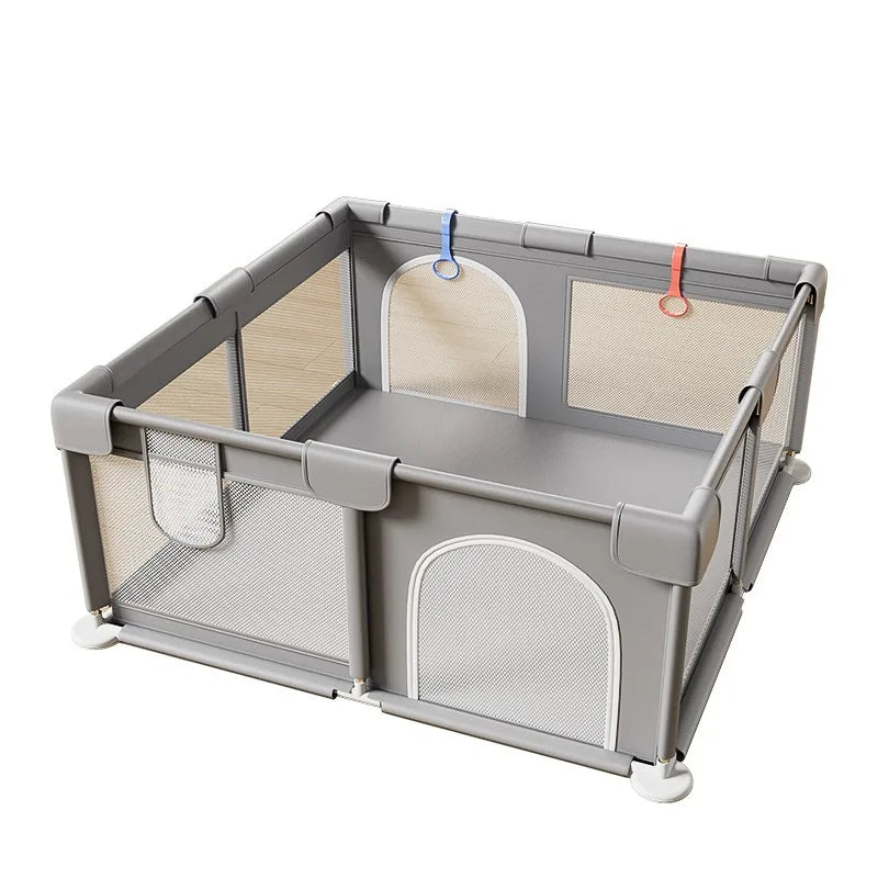 KiddoSpace | Grote box voor baby's en peuters – Veilige speelruimte voor binnen en buiten met zachte panelen