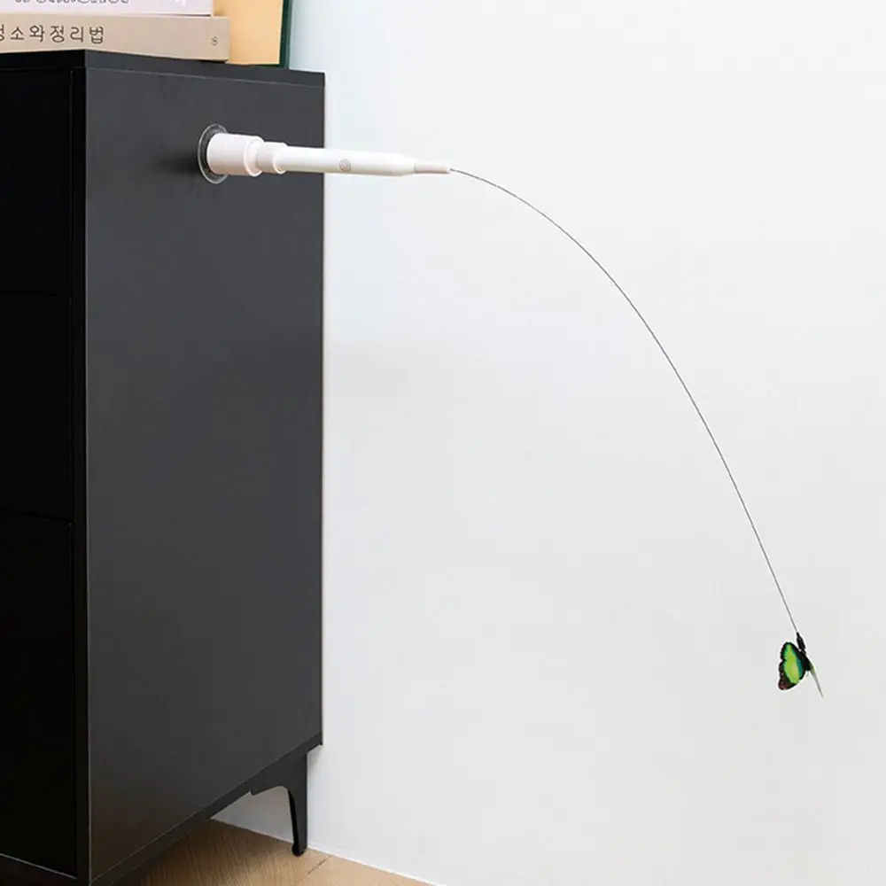 PureWing | Interactief dansend vlinderspeeltje – batterijgevoede fladderende vleugels, leuk speelgoed voor katten