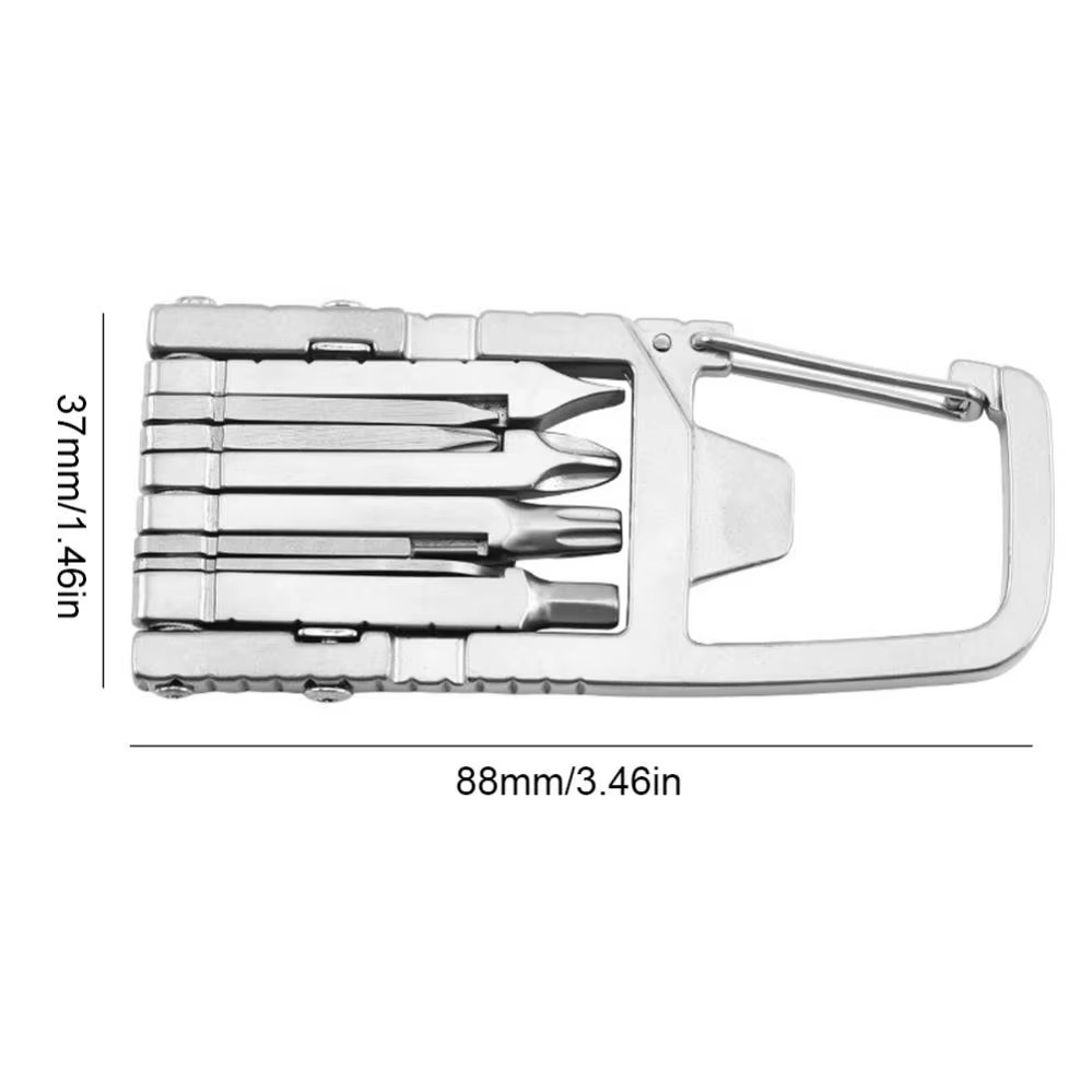 HandiX | 12-in-1 mini multitool  sleutelhanger, flesopener en schroevendraaier (5 stuks)