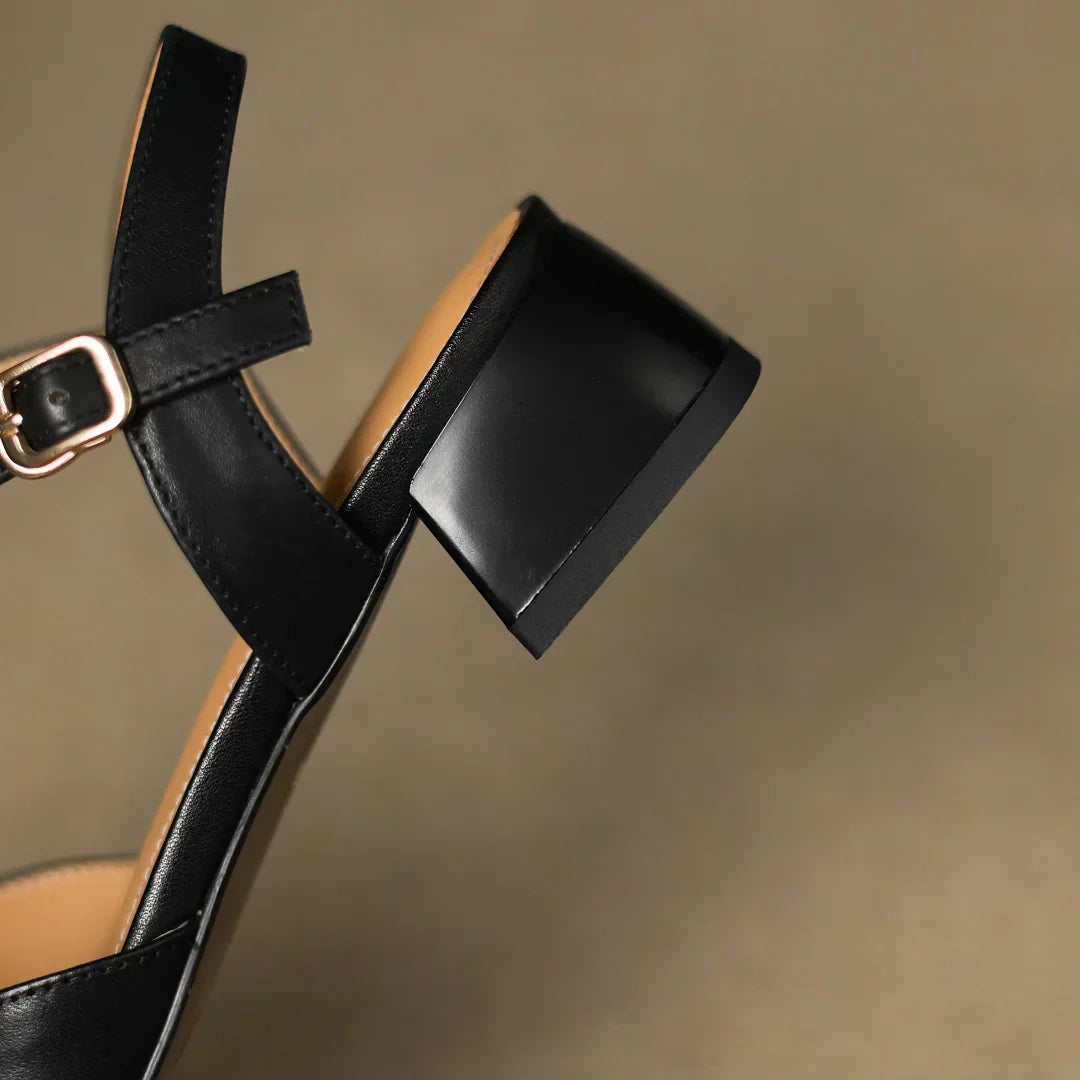 Kyselle | Dames Leren Ballerina’s – Gevlochten Design, Instap Flats, Comfortabel & Stijlvol
