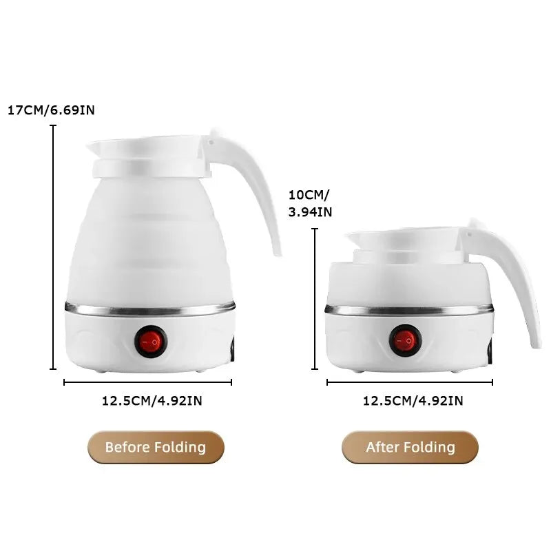 FoldiBoil | Opvouwbare Waterkoker - Draagbare Reisswaterkoker met Snelkoken - BPA-vrij Silicone