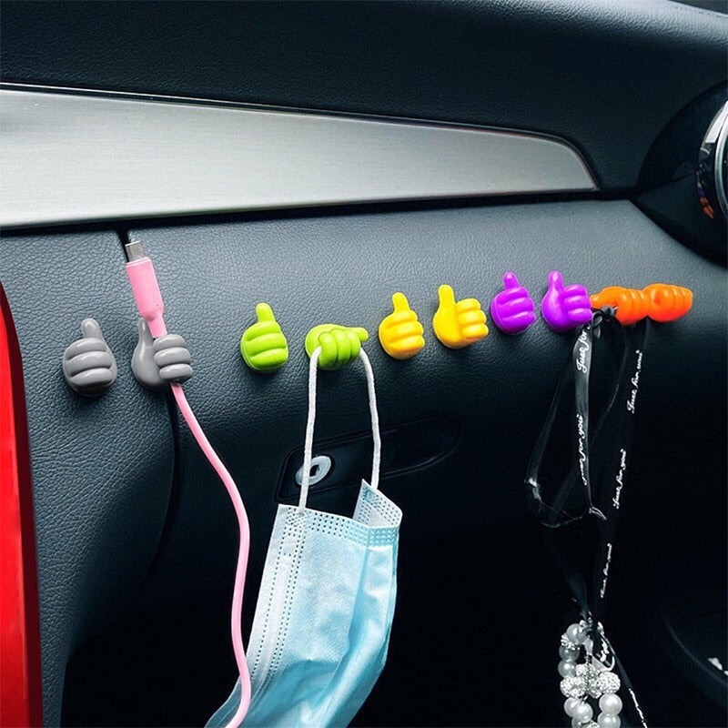 Thumbix | Mini Duimhaken - 20 stuks creatieve wandhaken voor kabels en kleine voorwerpen