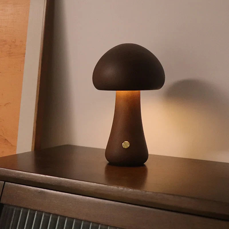 MushLume | Mystieke houten paddestoel lamp