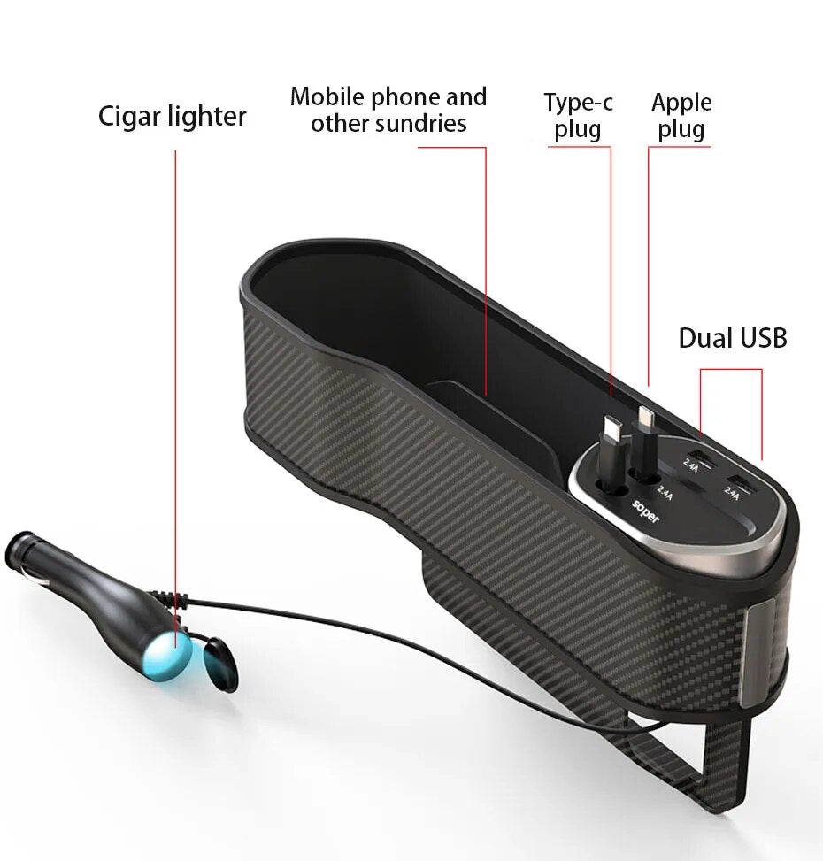 GapLock | Slimme autostoelvuller – Nooit meer gevallen voorwerpen