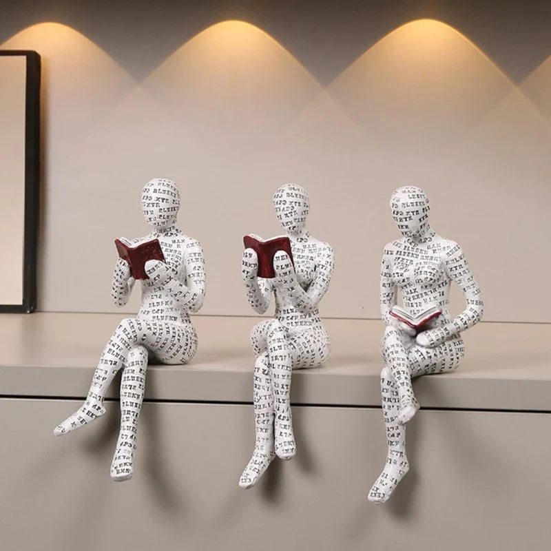PageZen | Boekenwurm sculptuur – Artistieke decoratie voor thuis en op kantoor om te lezen en na te denken