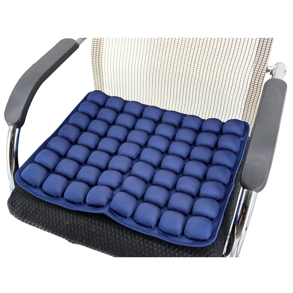 BreezeSeat | Opblaasbaar Ultrazacht Stoelkussen - Warmteafvoer, Ergonomische Ondersteuning