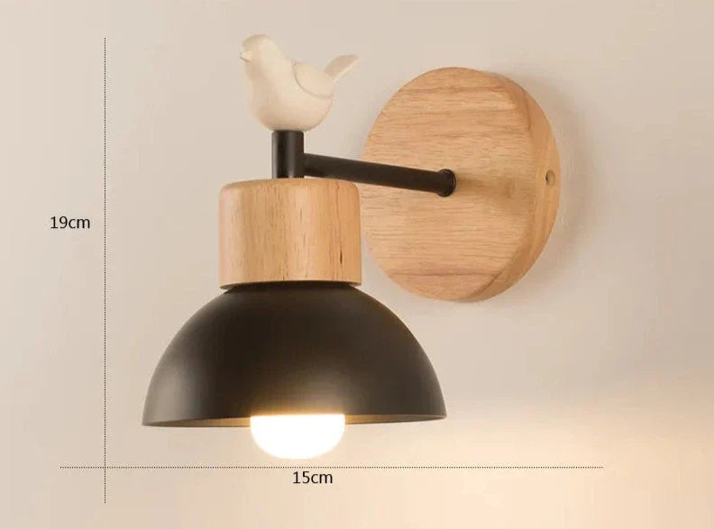 TimberRay | Scandinavische houten wandlamp - Rustieke woningverlichting, stijlvolle wandlamp