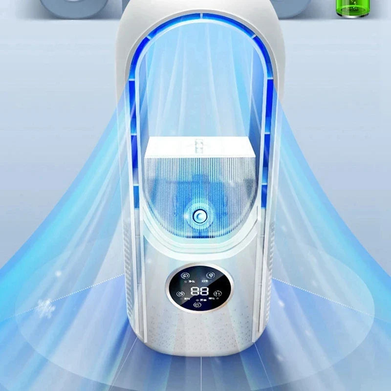Breezio | Bladloze USB-ventilator - Draagbare Bureau Koelventilator