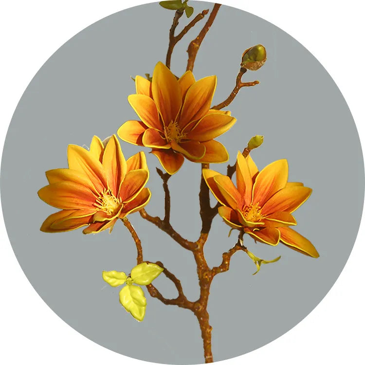 FloraLuxe | Kunstmatige Magnolia bloemen - Realistische Faux bloemdecoratie