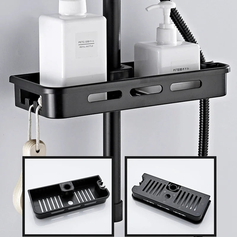 GripShelf | No-drill douche organiser rek - Wand gemonteerde badkamer opslag plank met sterke lijm