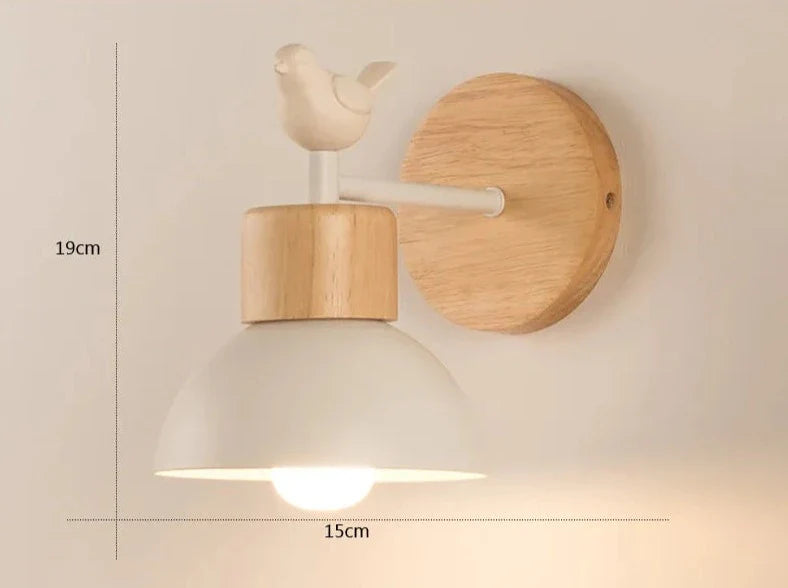 TimberRay | Scandinavische houten wandlamp - Rustieke woningverlichting, stijlvolle wandlamp