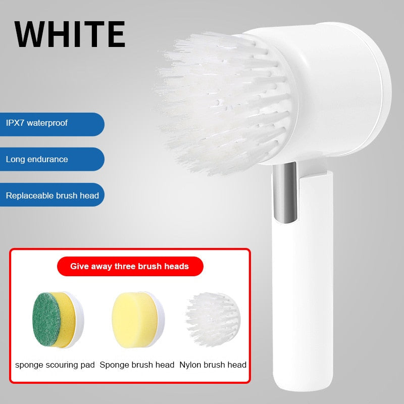 FlexScrub | Elektrische Schoonmaakborstel - Multifunctionele Oplaadbare Schrobber voor Badkamer, Keuken, Tegel & Voegsel