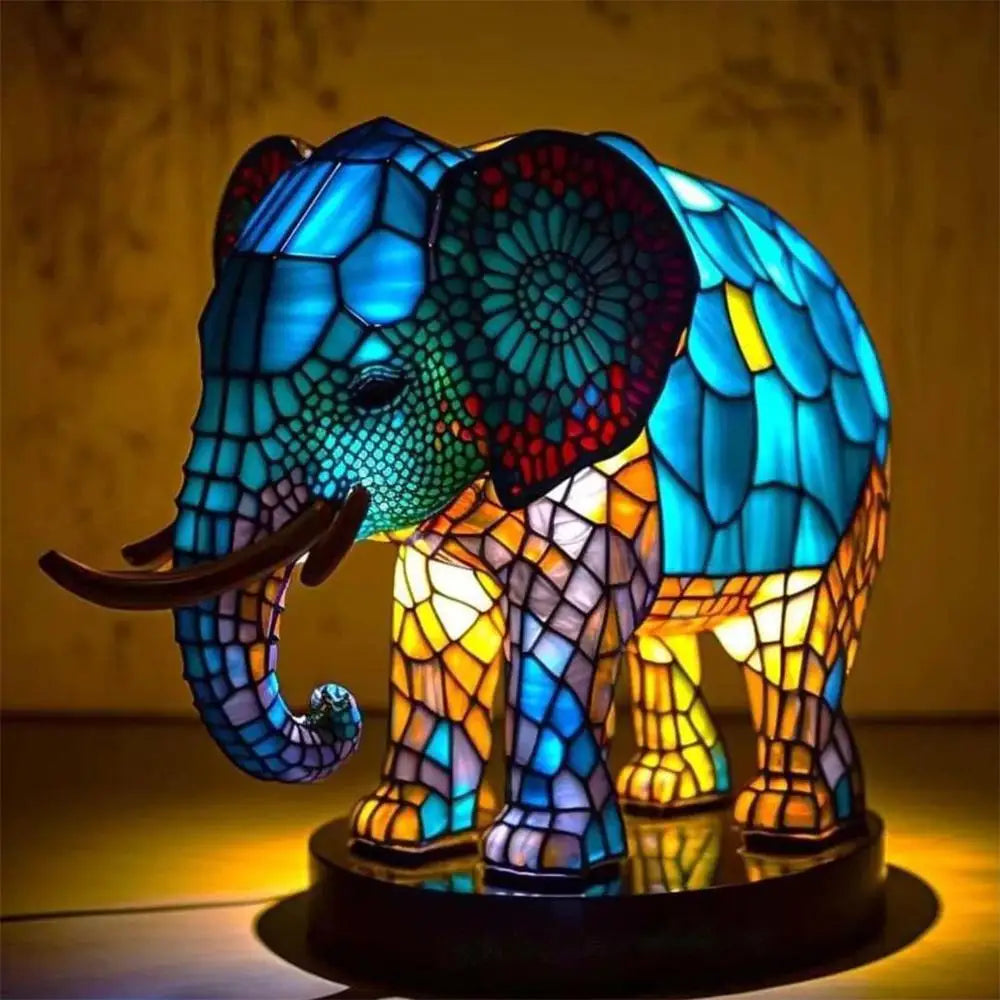 MosaicCritter | Retro veelkleurige hars 3D dierenlamp