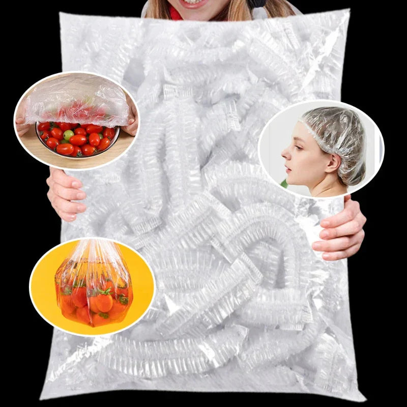 Wraply | Wegwerpbare plastic voedselverpakking – 100 stuks elastische kom- en bordafdekkingen