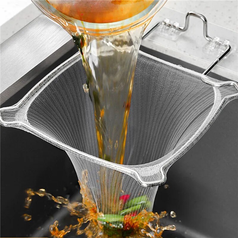 SinkCatcher | Roestvrijstalen Afvoerfilter – Duurzame Mesh Sifon voor Keukenresten