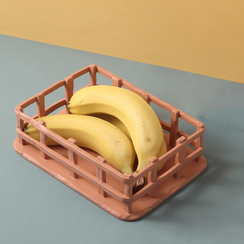 Frukta | Moderne decoratieve fruitschaal, lichtgewicht sculpturale opbergruimte voor op tafel