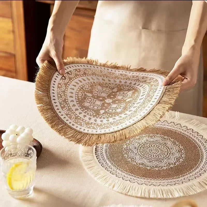 RusticMat | Boho antislip placemats van jute