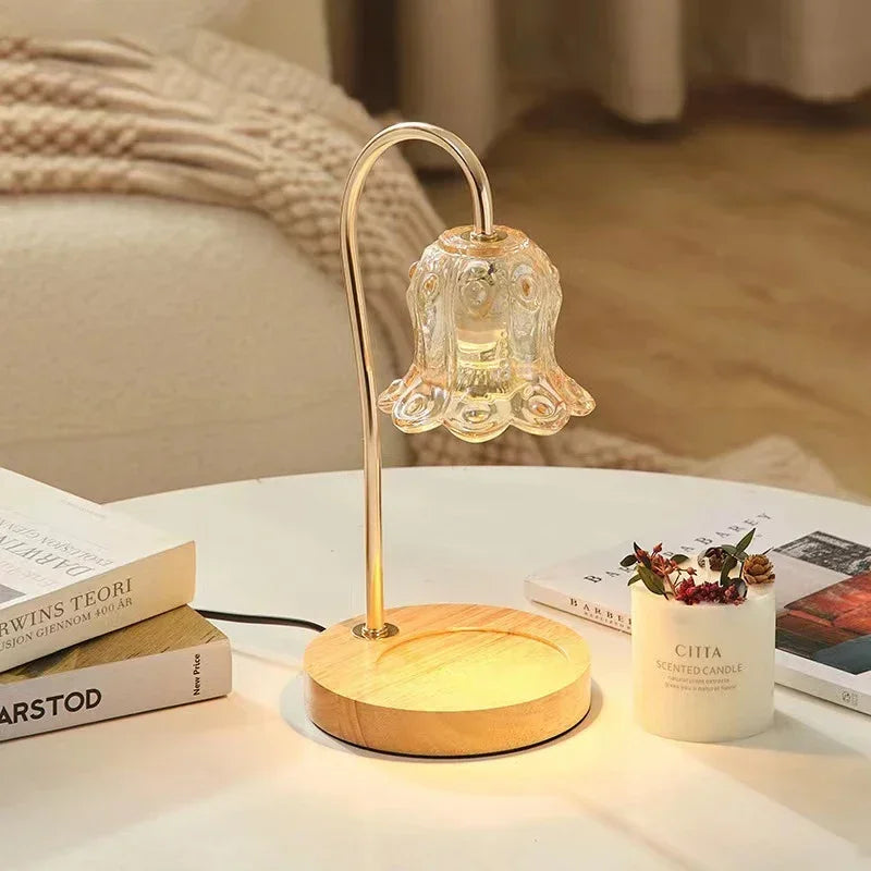 LumiFlora | Bloemvormige kaarsenwarmer - Elegant ontwerp, warm licht, woningdecoratie