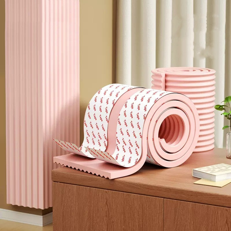 CushioStrip | Hoek- en randbescherming voor baby's - Zachte schuimrubberen anti-botsstrip